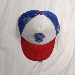 Pabst Blue ribbon mens snap back hat